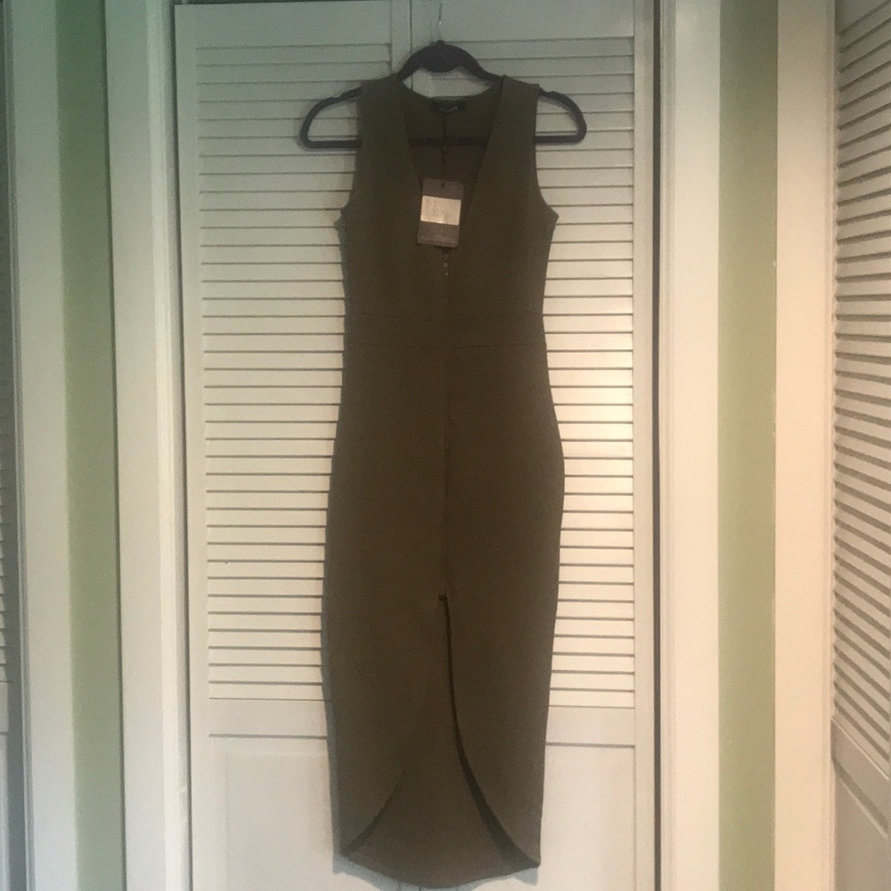 Missguided Zip Front Dress - Picture 1 of 5